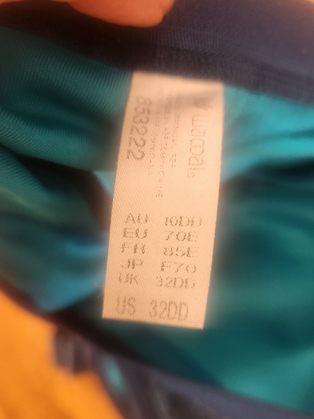 Walcoal Blue and Teal Bra - Size US 32DD